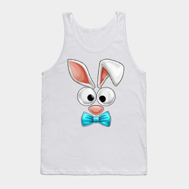 Easter Bunny Costume Face Tank Top by Xamgi